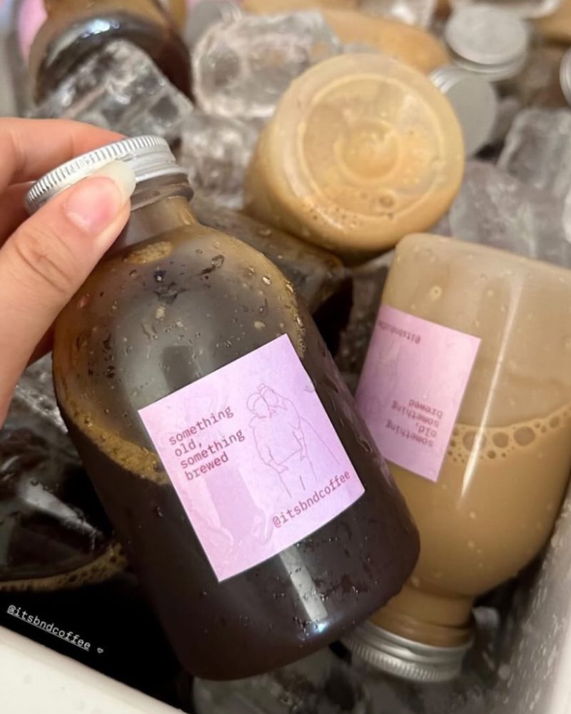 wedding bottles on ice